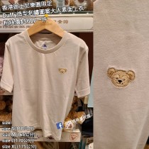 香港迪士尼樂園限定 Duffy 造型刺繡圖案大人素面上衣